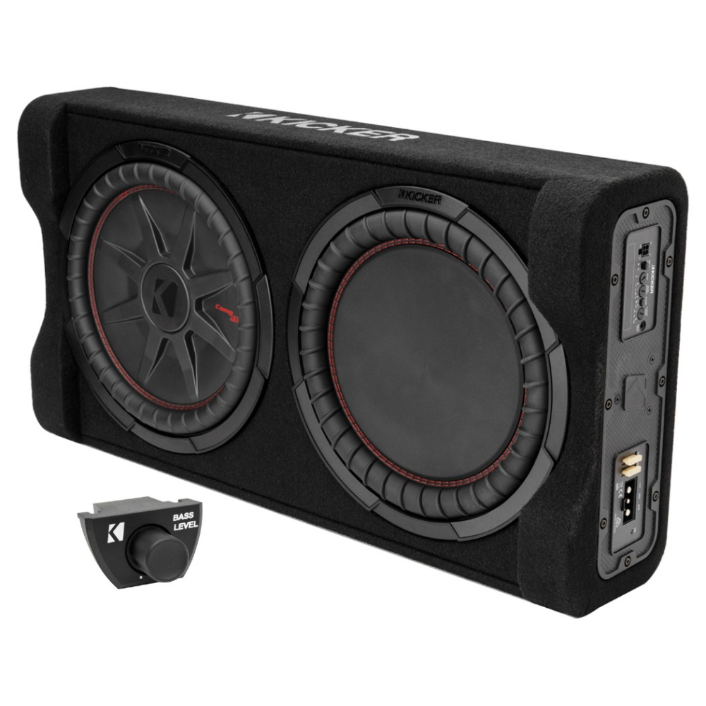 Kicker CompRT PTRTP12, 12-Zoll-Aktivsubwoofer mit Downfire-Gehäuse