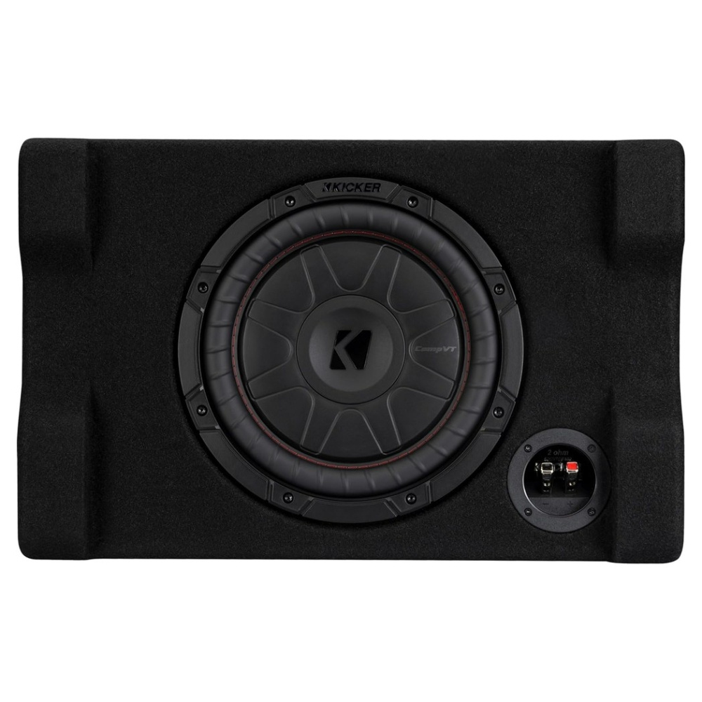Kicker CompVT CVTDF102, 10-Zoll-Downfire-Subwoofergehäuse, 2 Ohm