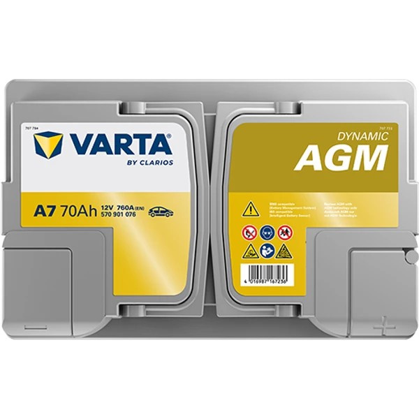 Varta Dynamic AGM 760A 70Ah, Starterbatterie
