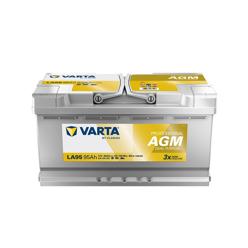 Varta LA95 Dual Purpose AGM 850A 95Ah, Starterbatterie