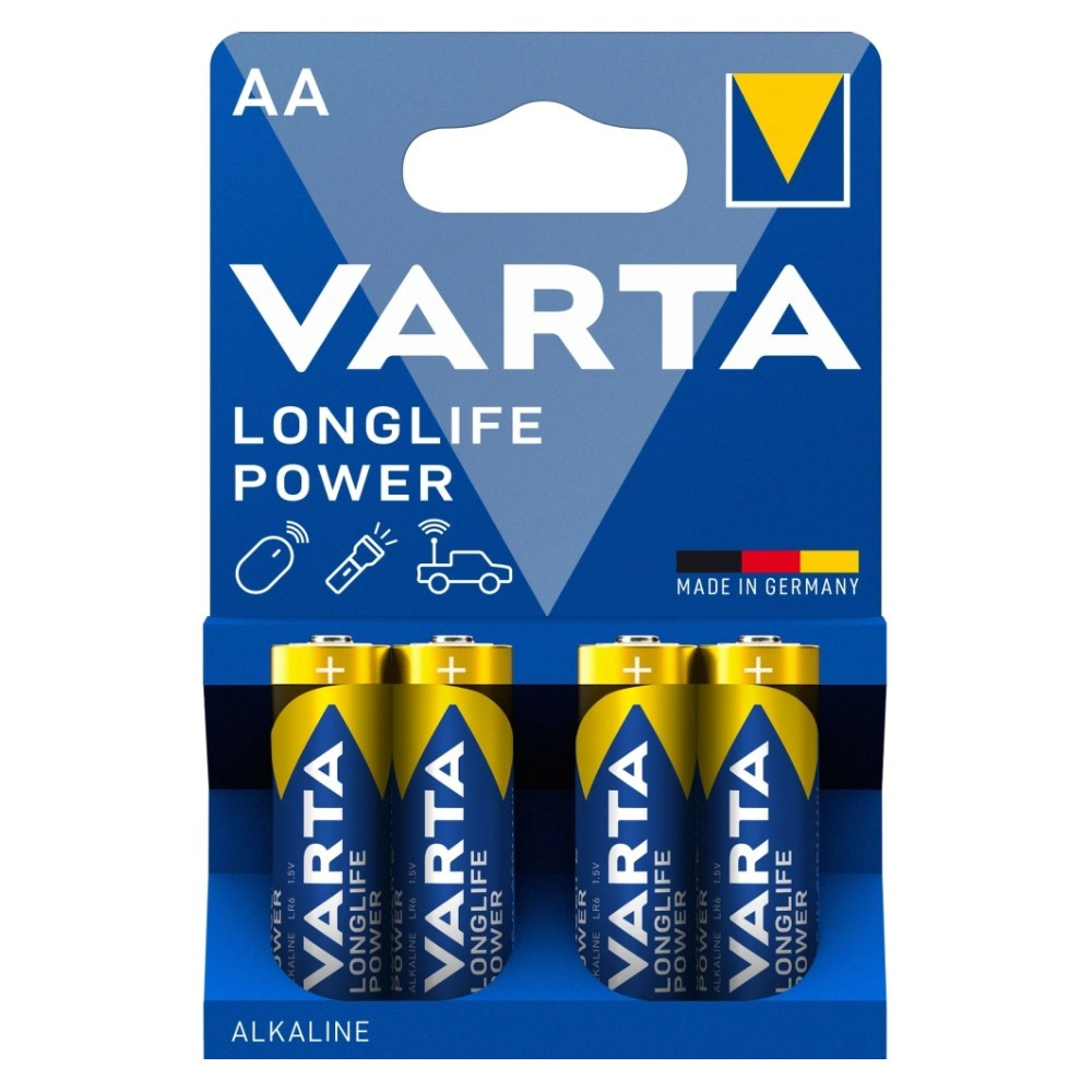 Varta Longlife Power AA, Alkaline-Batterien, 4er-Pack