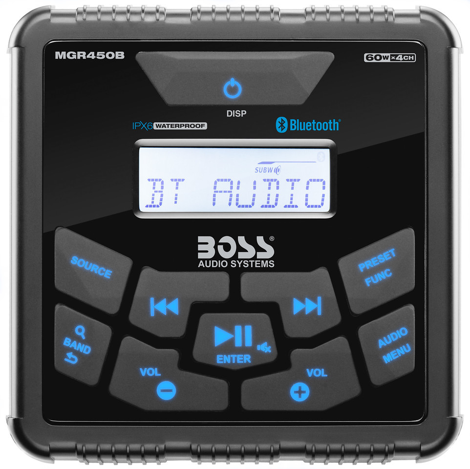BOSS MGR450B Marine-Stereo mit Bluetooth