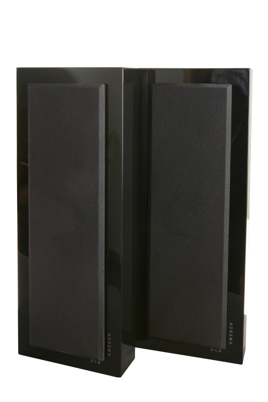 DLS Flatbox Slim Large v2 Wandlautsprecher, schwarzer Klavierlack