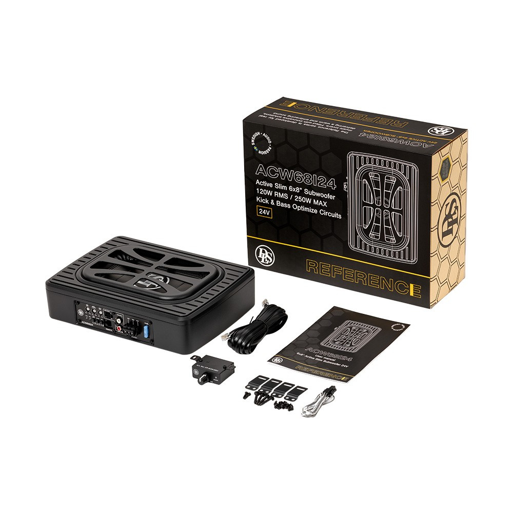 DLS ACW68i24, kompakte Unter­sitz-Bassbox für 24 Volt