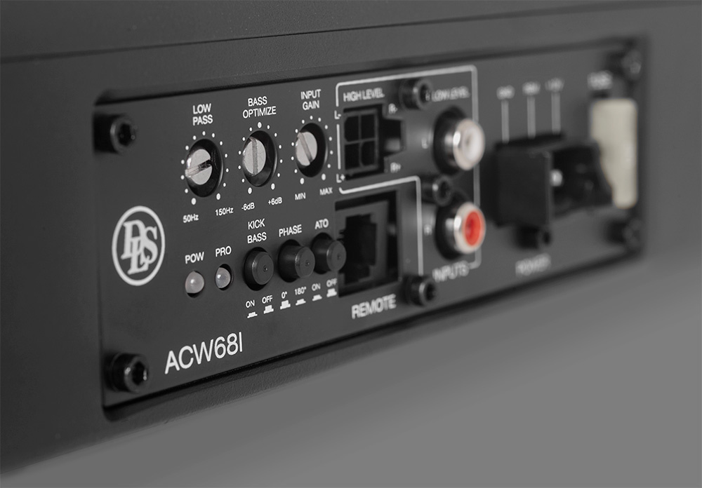 DLS ACW68i, kompakter Untersitz-Subwoofer