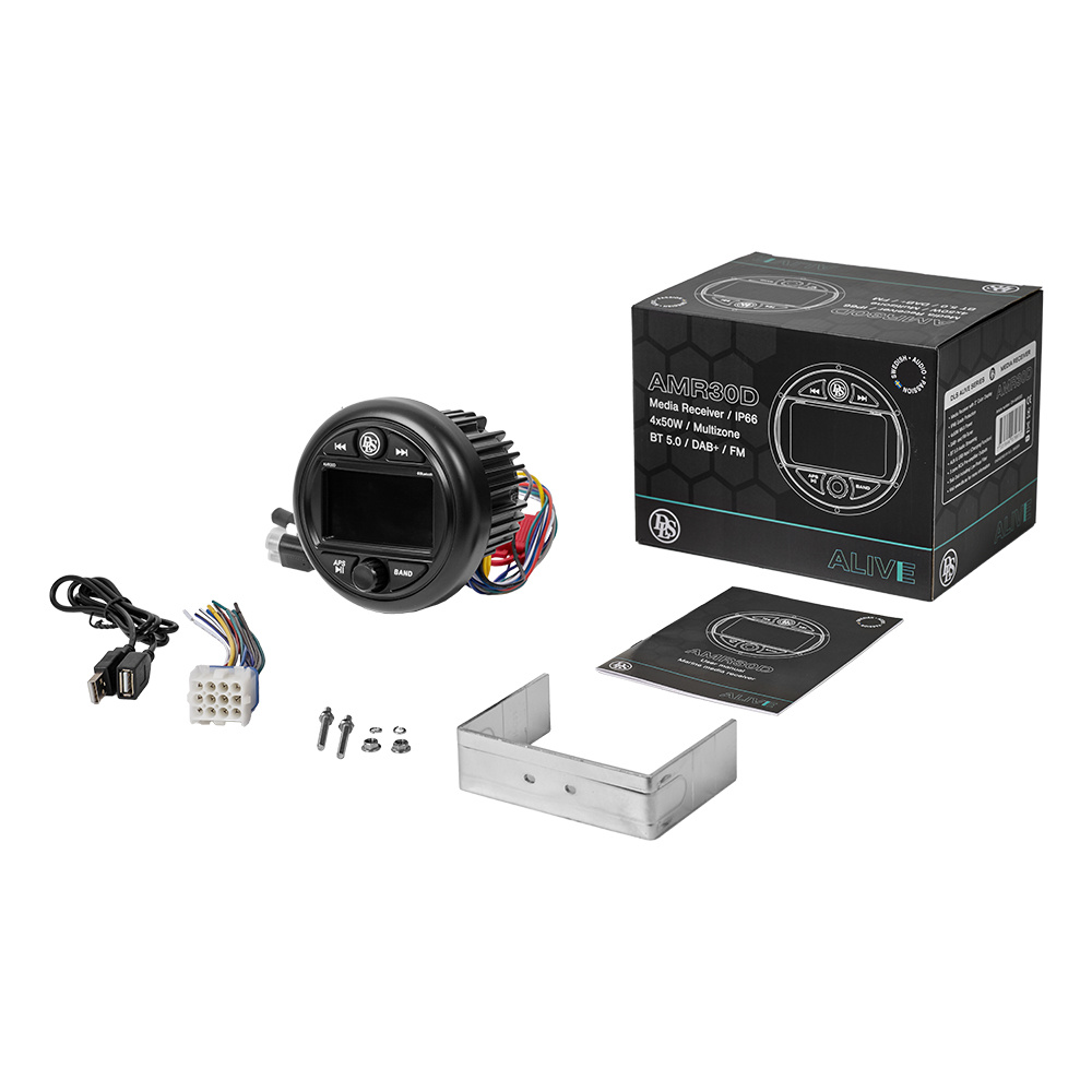 DLS Alive AMR30D, funktionsreiches Marine-Radio mit 3 Zonen