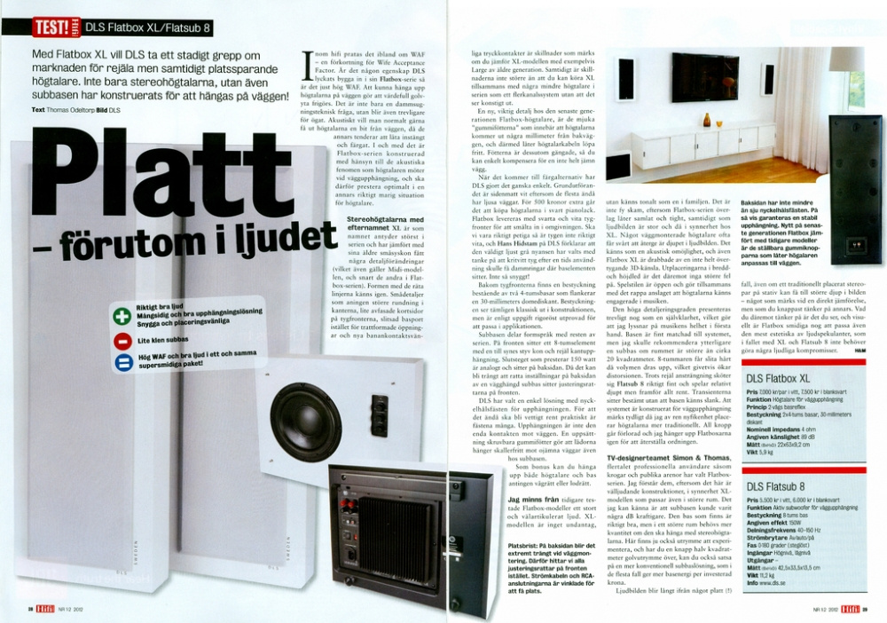 DLS Flatbox XL On-Wall-Lautsprecher in Mattweiß, Stück