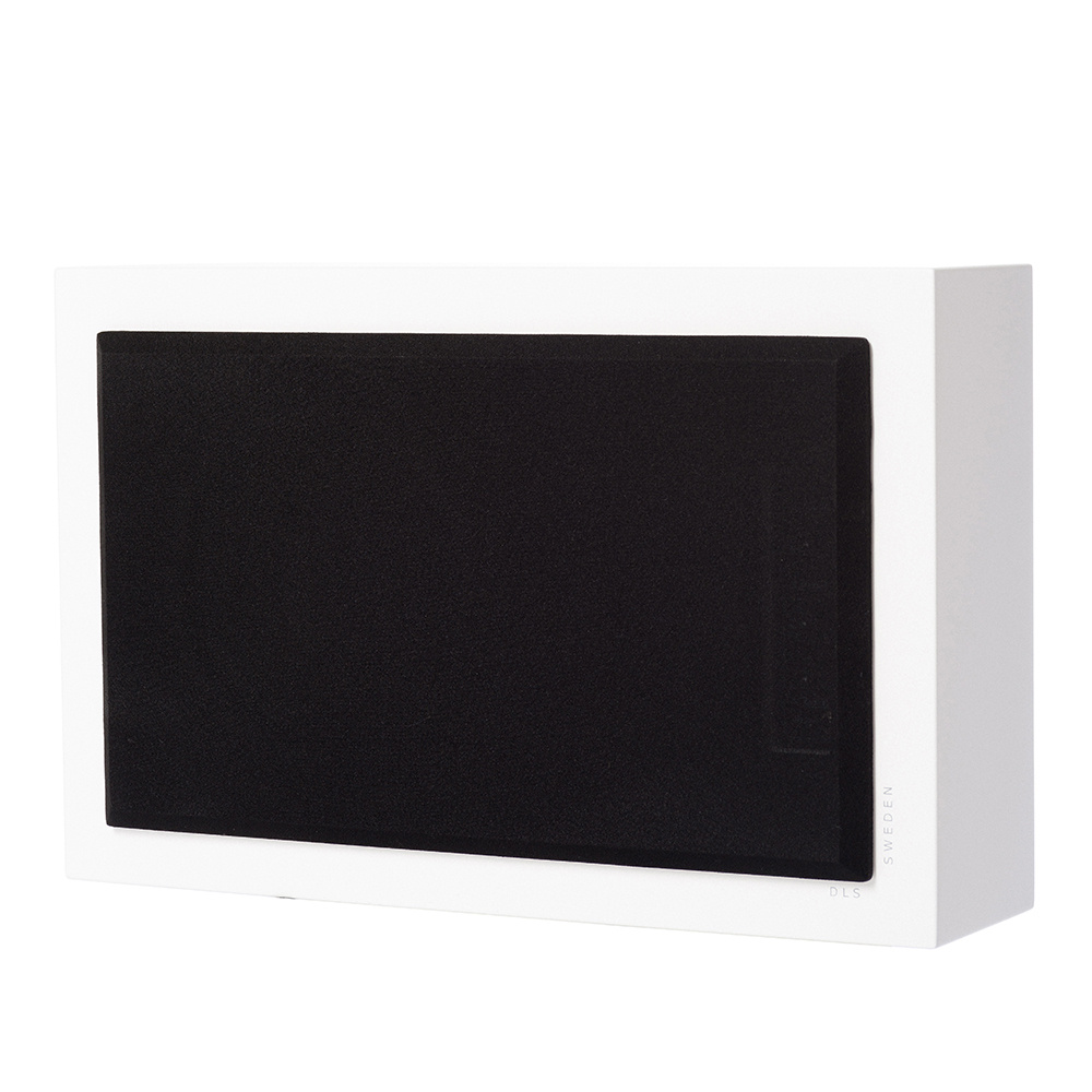 DLS Flatsub 8.2 wandmontierbarer Aktiv-Subwoofer, Mattweiß