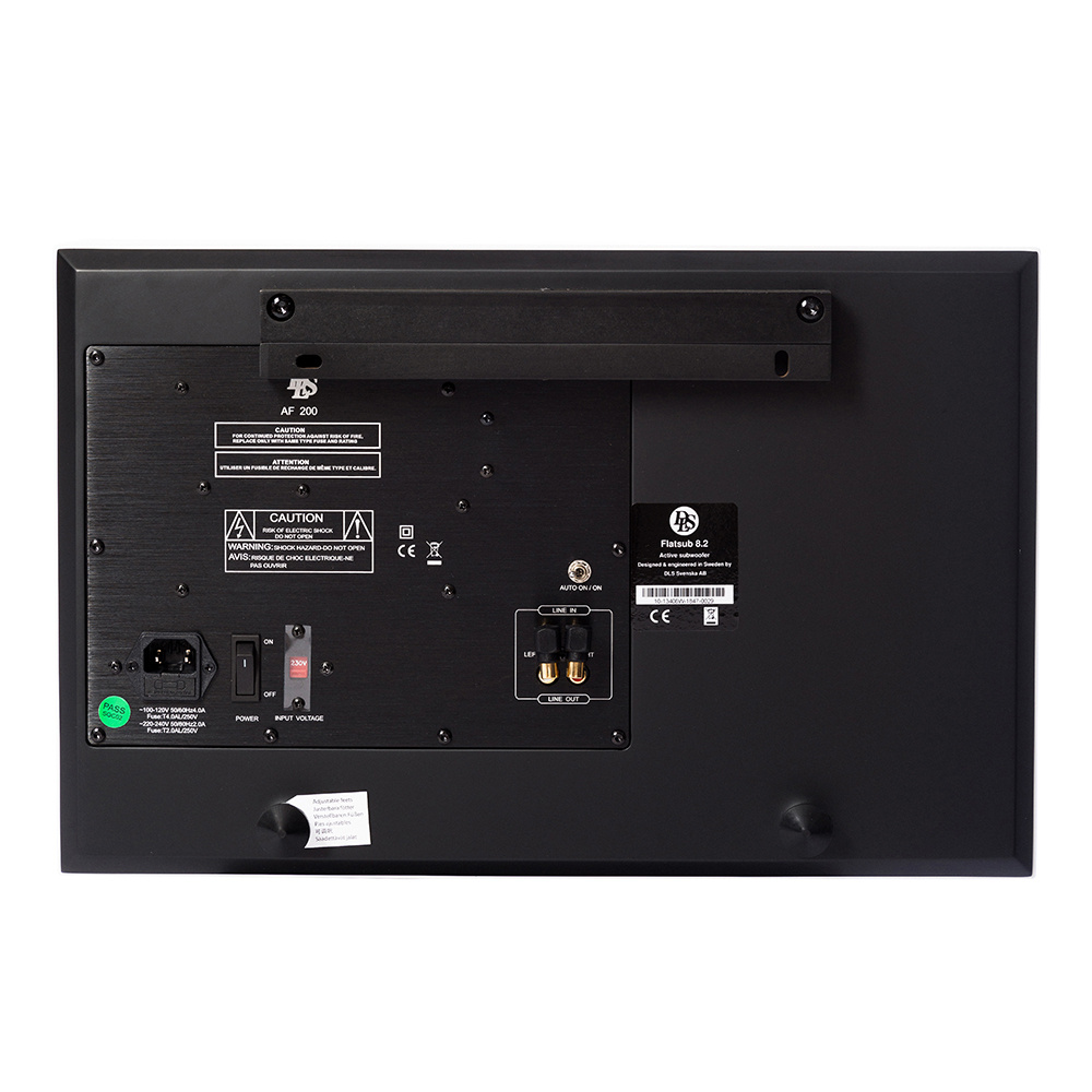 DLS Flatsub 8.2 wandmontierbarer Aktiv-Subwoofer, Mattweiß