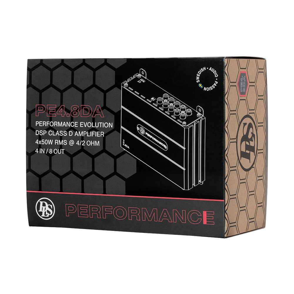 DLS PE4.8DA, 8-Kanal-DSP mit integriertem Verstärker und Bluetooth