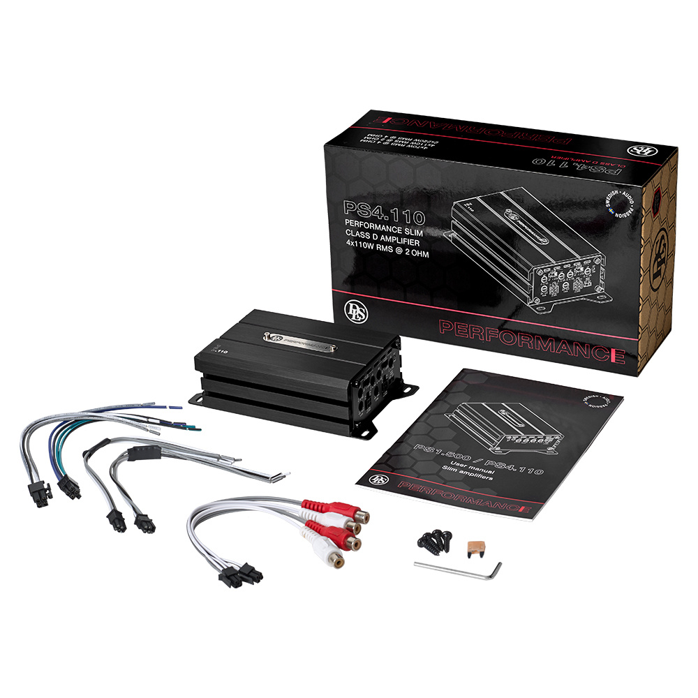 DLS Performance Slim PS4.110, kompakter 4-Kanal-Verstärker