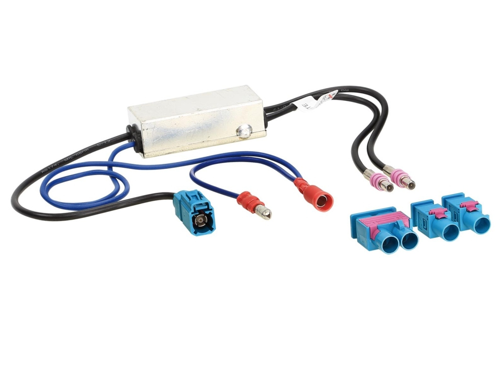 Antennenadapter Fakra(m) auf Fakra(w), 12V