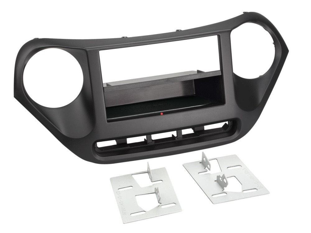 Facia-Platte 2-DIN Hyundai i10, schwarz