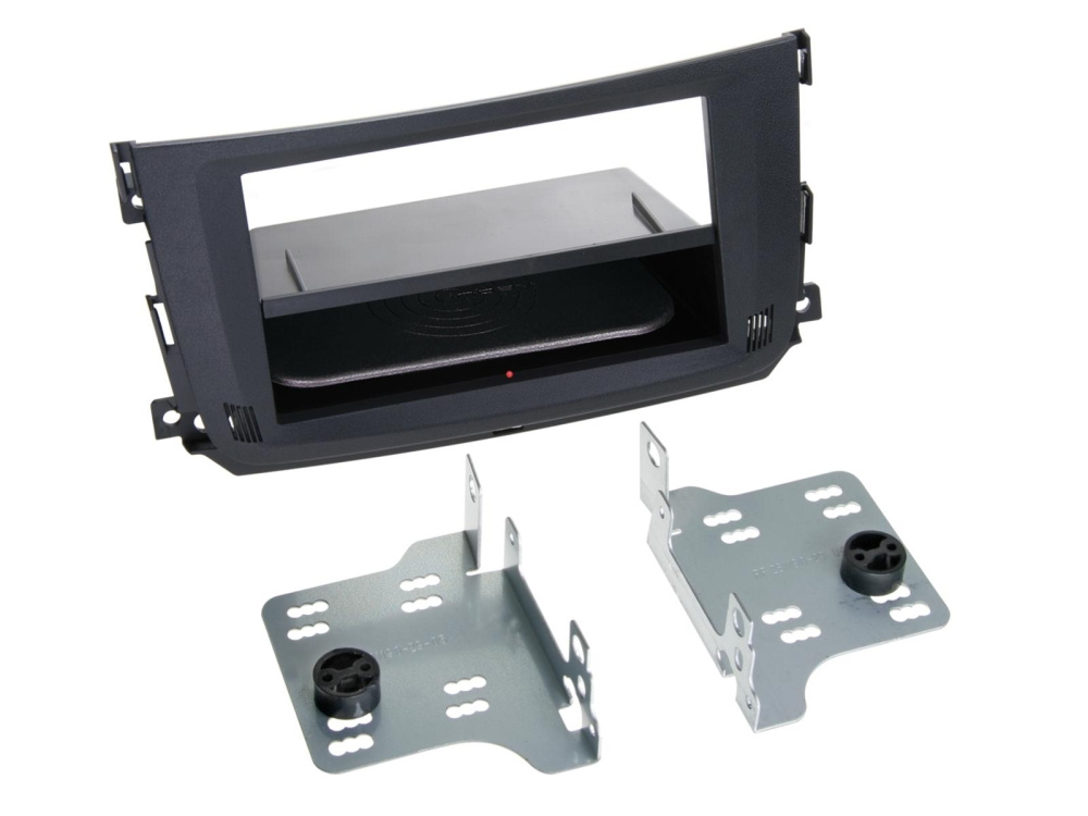 1-DIN Montagerahmen Smart ForTwo, schwarz