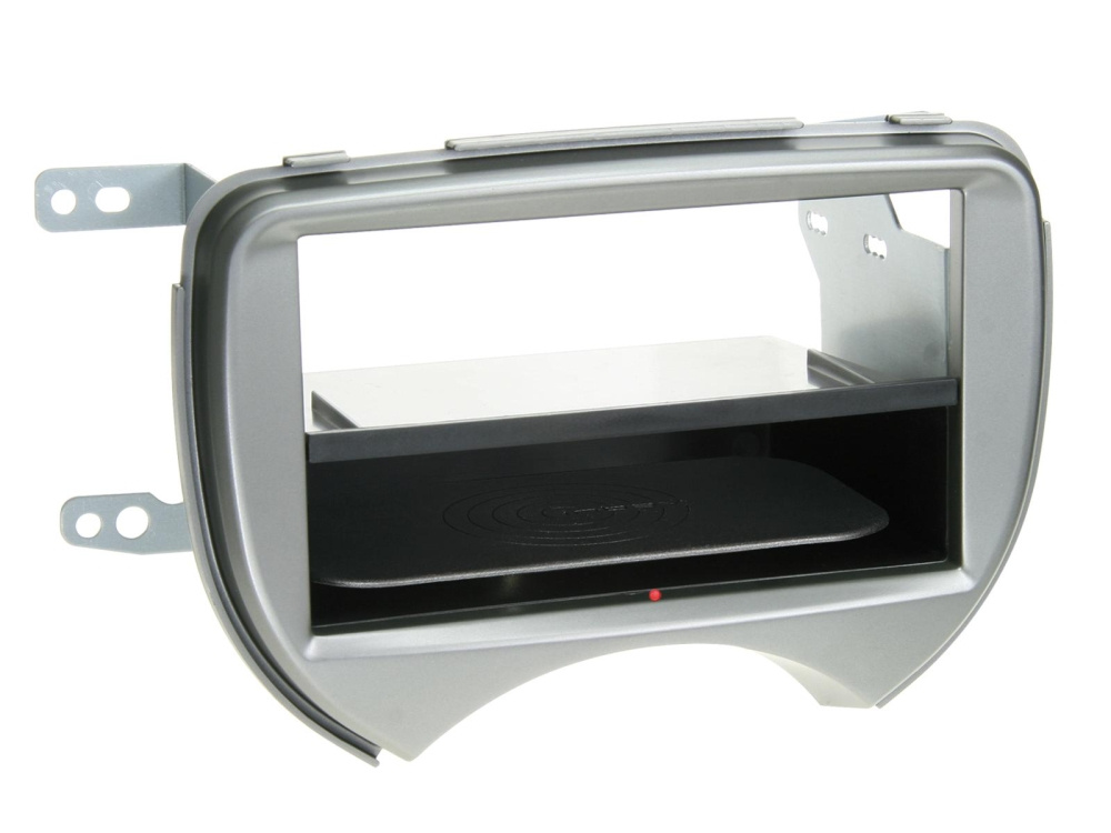 Montagerahmen 2-DIN Inbay Nissan Micra, silber