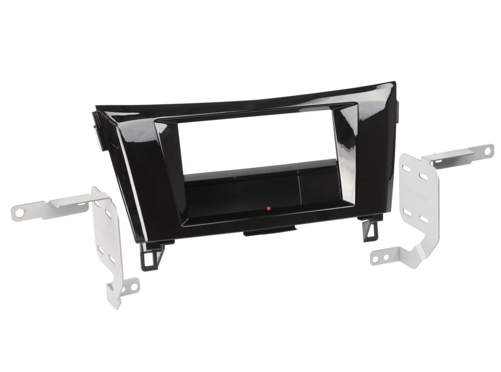 Montagerahmen 2-DIN Nissan Qashqai/X-Trail, Piano Black