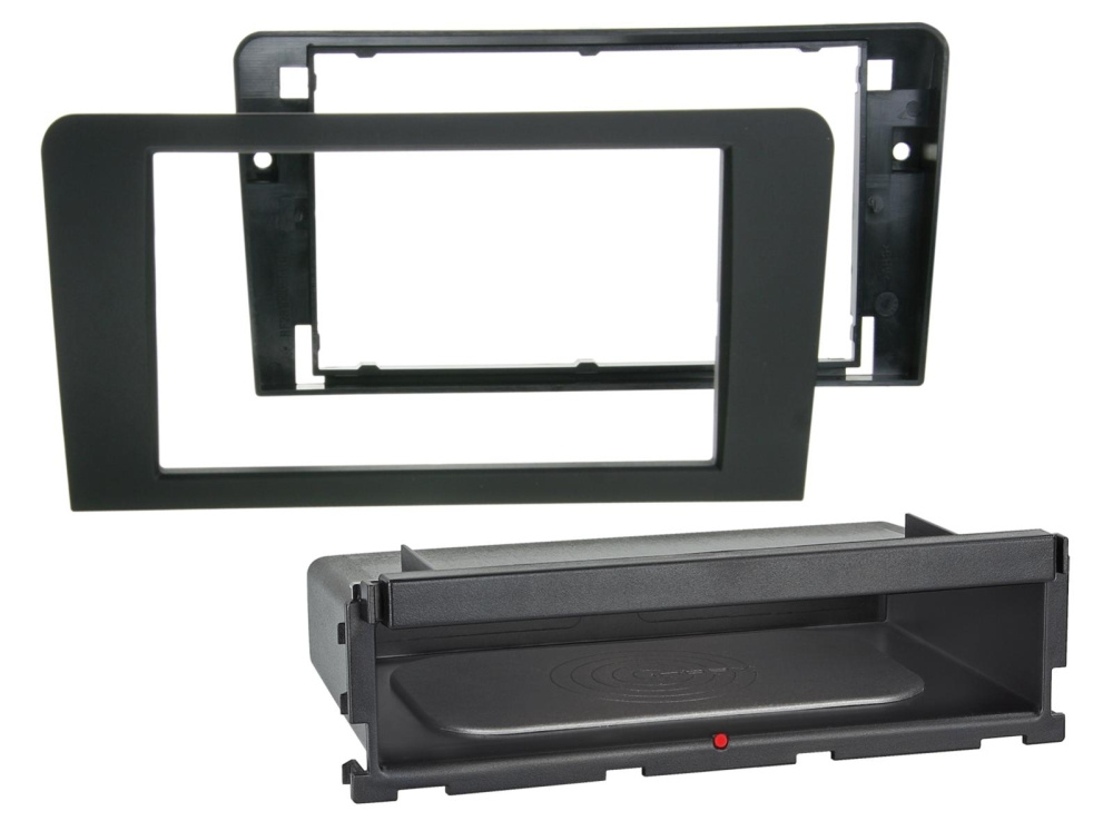 ACV Einbaurahmen 2-DIN Audi A3 2003-2013, schwarz