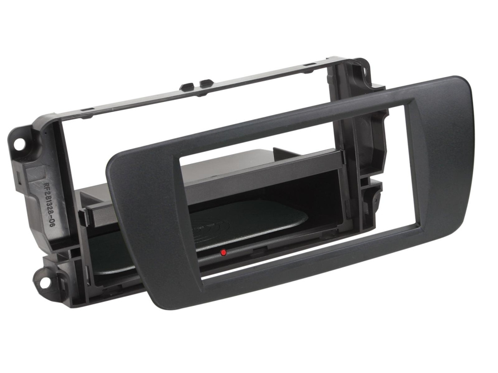 Montagerahmen 1/2-DIN INBAY Seat Ibiza, matt schwarz