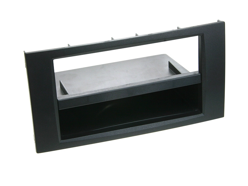 Montagerahmen Ford 1-DIN mit Fach 2003- schwarz