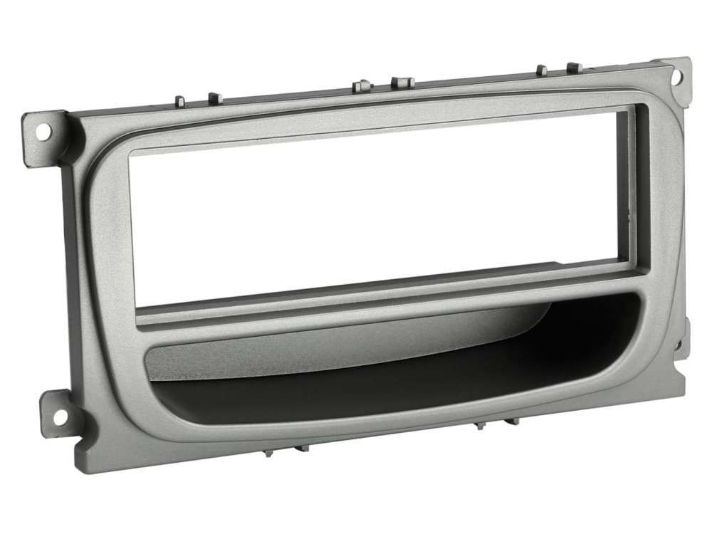 Montagerahmen 1-DIN mit Ablagefach Ford, silber