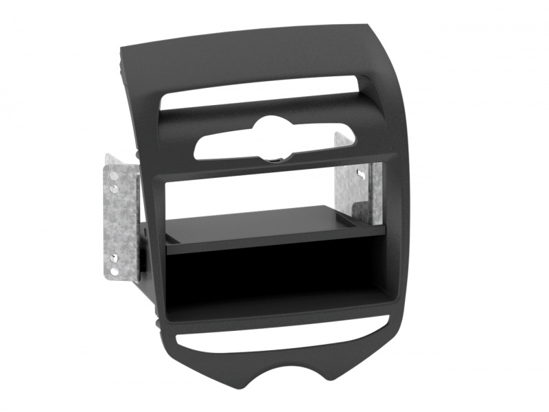 Montagerahmen 1-DIN Hyundai ix20 2010- m-Klimabedienteil mattschwarz