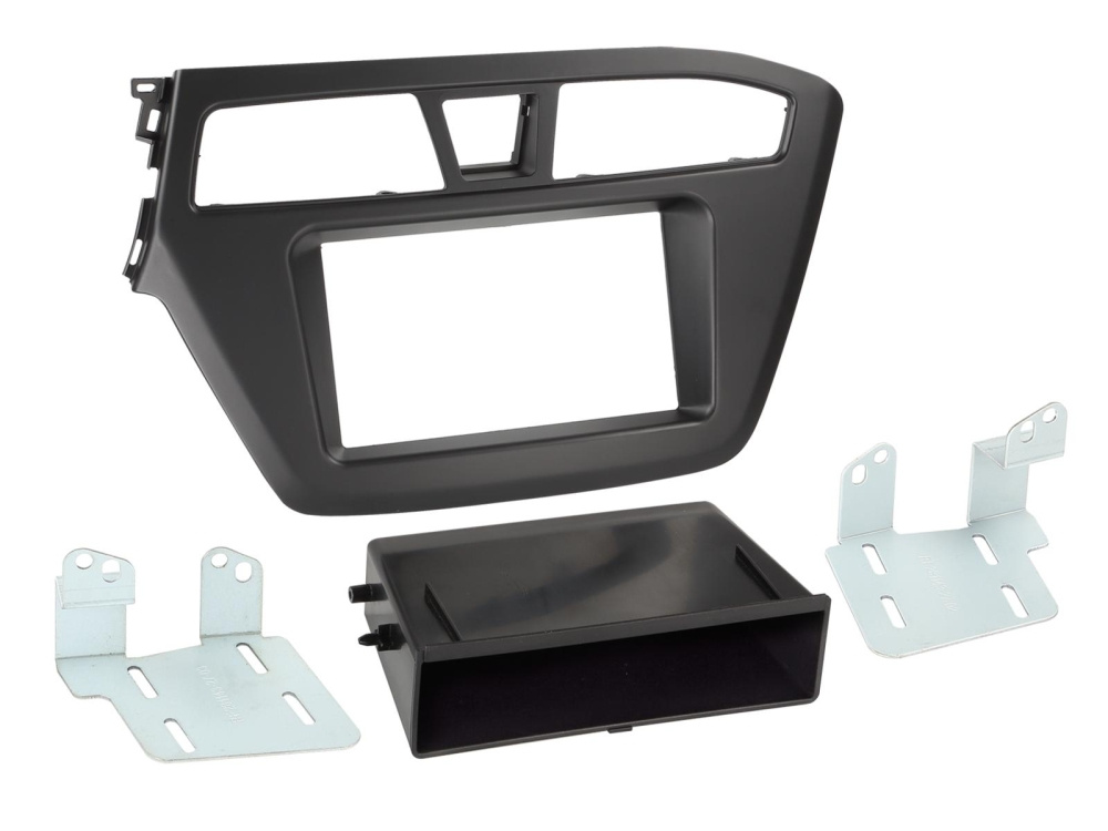 Montagerahmen 2-DIN Hyundai i20, mit Ablagefach