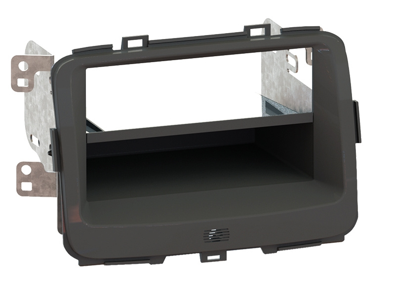 Einbaurahmen 1-DIN mit Ablagefach Kia Carens 2013-