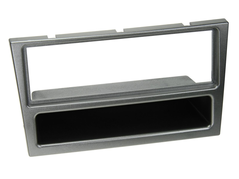 Einbaurahmen 1-DIN mit Ablagefach Opel Corsa C, Aluminium