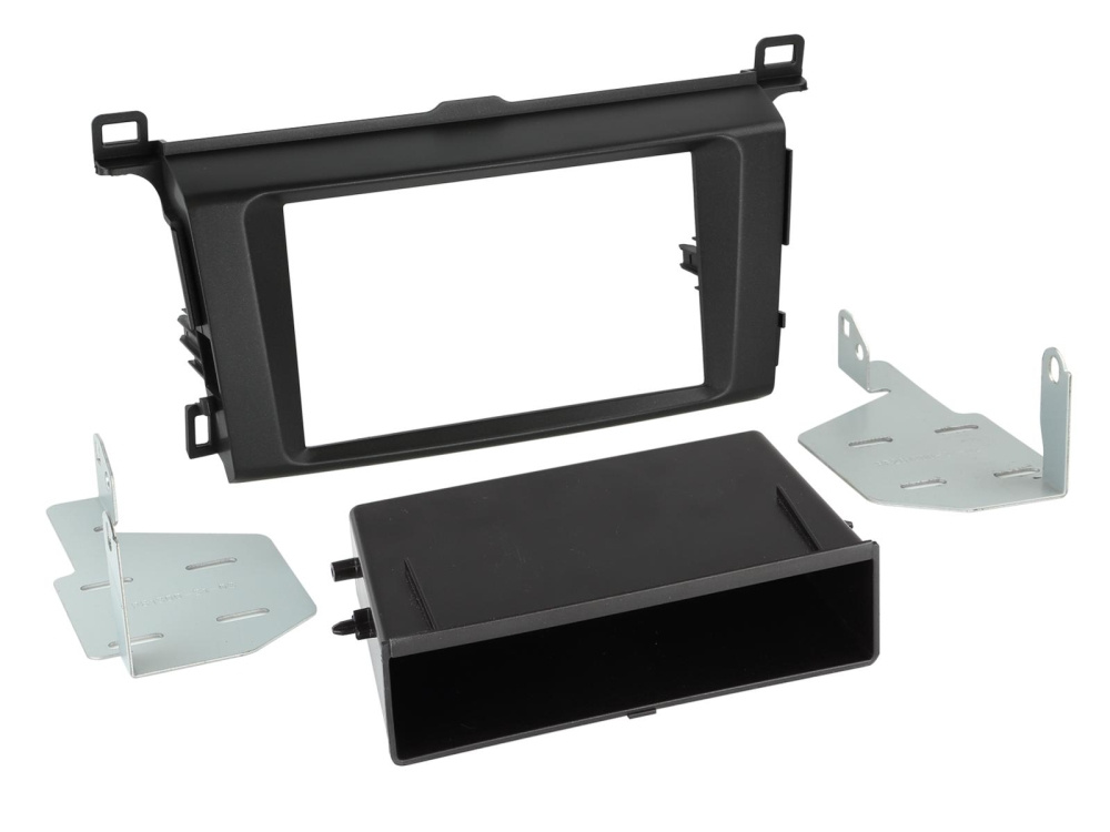 Einbaurahmen 2-DIN mit Ablagefach, Toyota RAV4 04/2013-12/2018