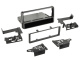Einbaurahmen 1-DIN Toyota Hilux 2005-2011, schwarz Einbaurahmen 1-DIN Toyota Hilux 2005-2011, schwarz