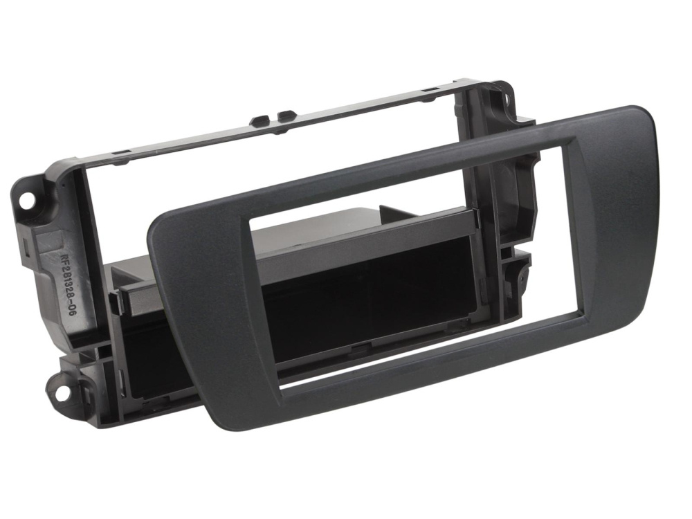 Einbaurahmen 2-DIN mit Ablagefach Seat Ibiza, Nit Black