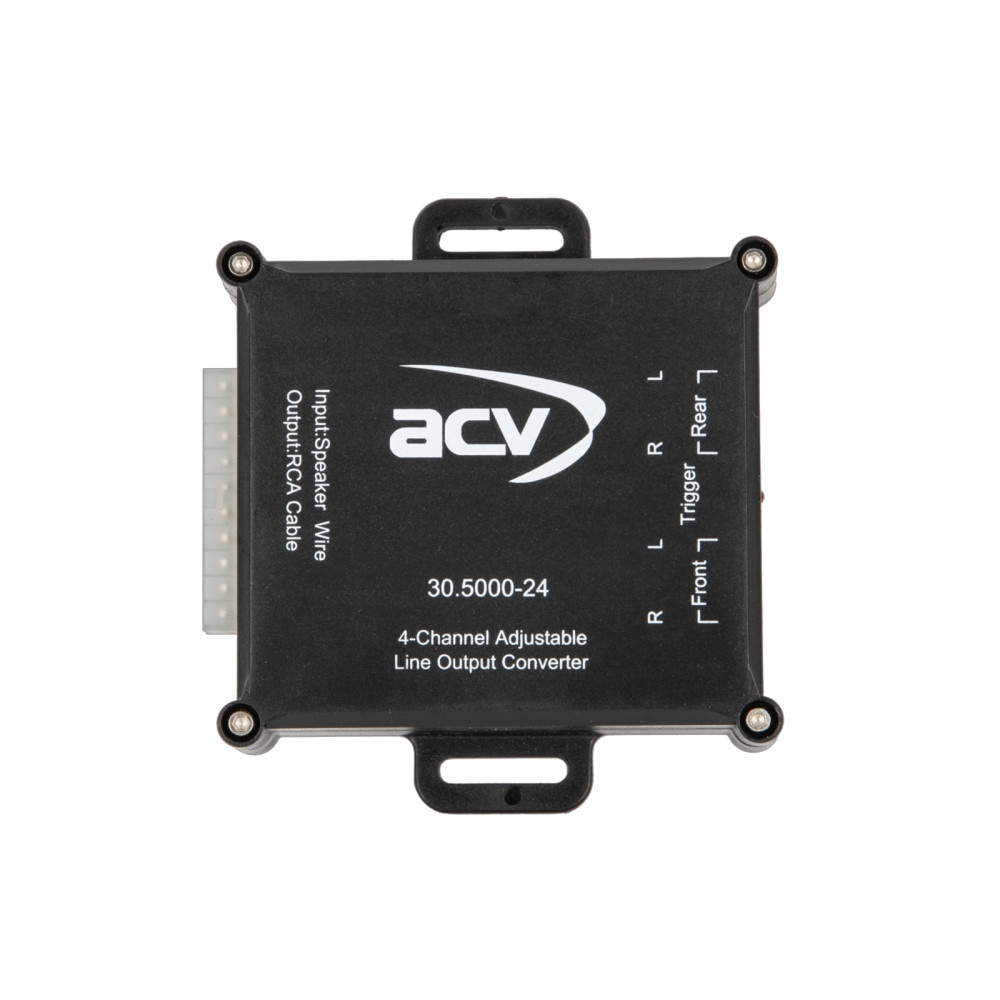 4-Kanal High-Level-zu-Cinch-Adapter mit Remote