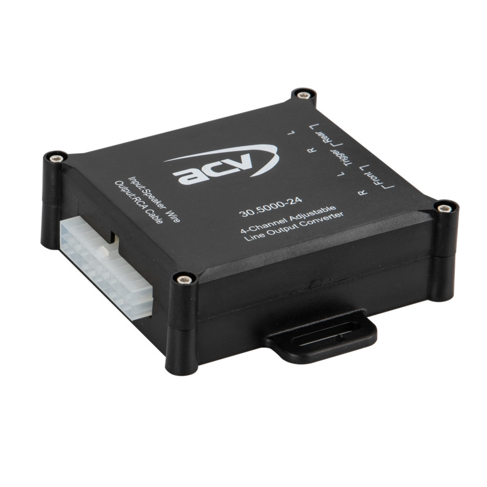 4-Kanal High-Level-zu-Cinch-Adapter mit Remote