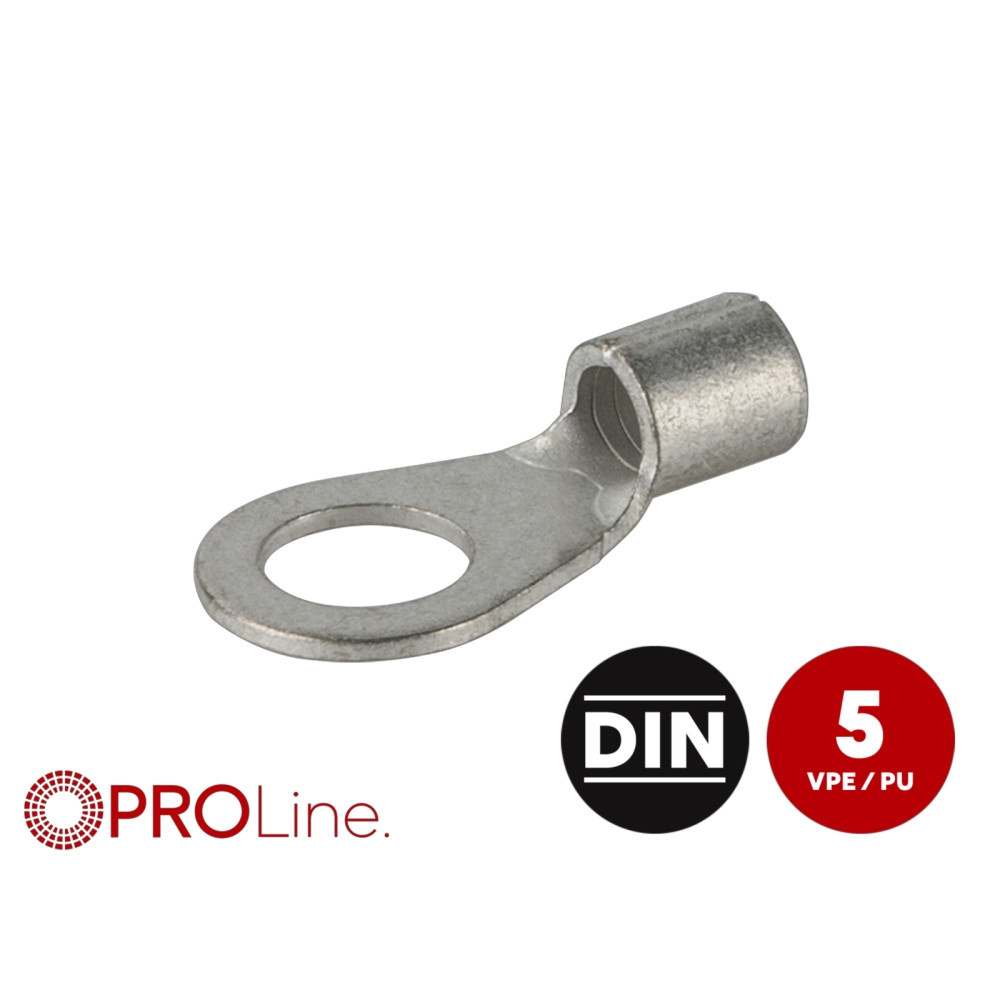 Ringkabelschuh 10 mm² M6, 5er-Pack