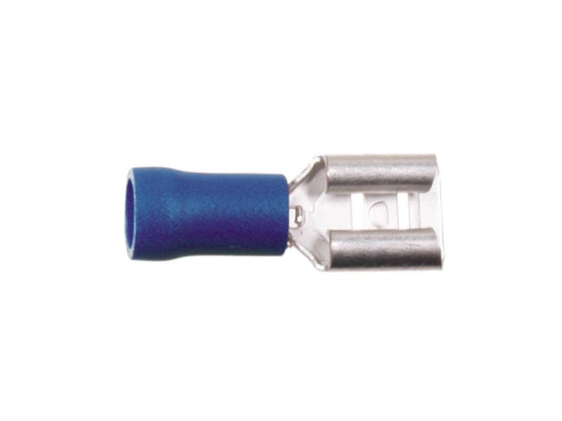 Flachstecker 6,3 mm² blau