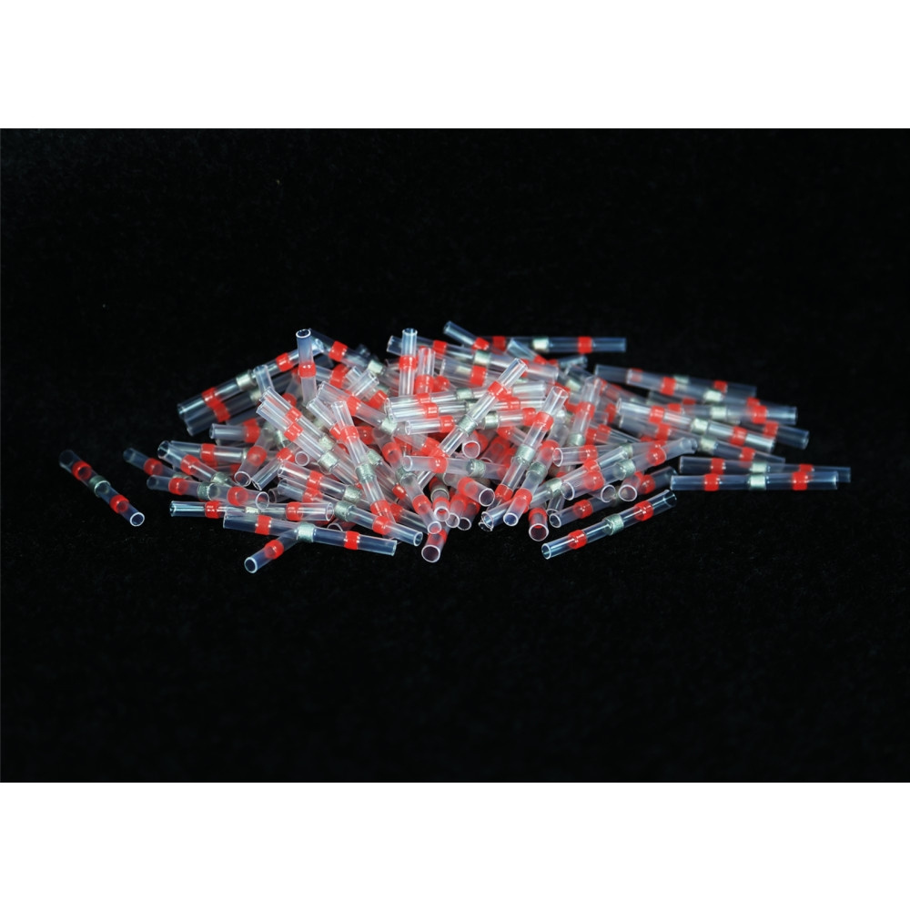 Isolierte Lötverbinderhülse 2.5 mm x 40 mm mit Schrumpfschlauch, Stück