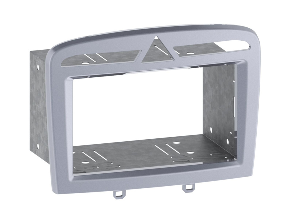 Einbaurahmen 2-DIN Peugeot 308, warmes Silber