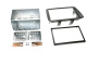 Einbaurahmen 2-DIN Fiat Panda, grau Einbaurahmen 2-DIN Fiat Panda, grau