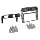 Einbaurahmen 2-DIN Fiat Grande Punto, anthrazit Einbaurahmen 2-DIN Fiat Grande Punto, anthrazit