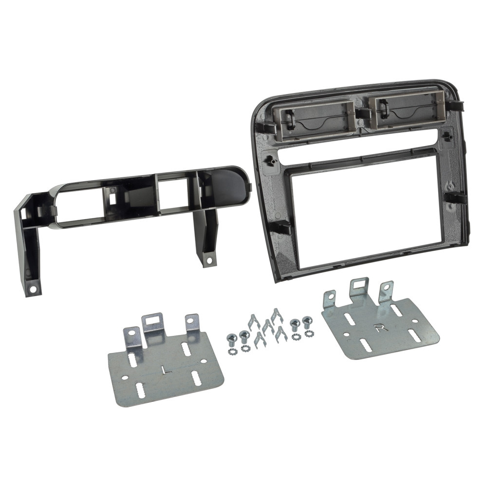 Einbaurahmen 2-DIN Fiat Grande Punto, schwarz