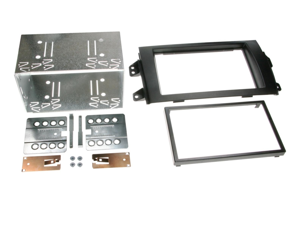 Einbaurahmen 2-DIN Fiat Sedici/Suzuki SX4, schwarz