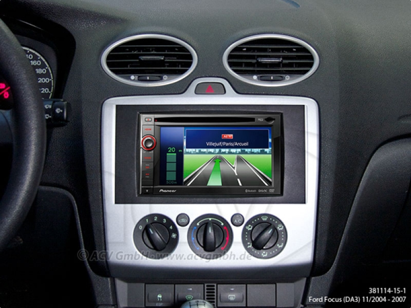 Einbaurahmen Ford 2-DIN 2003- schwarz
