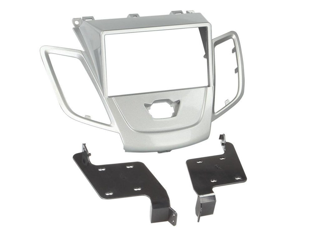 Einbaurahmen 2-DIN Ford Fiesta, silber