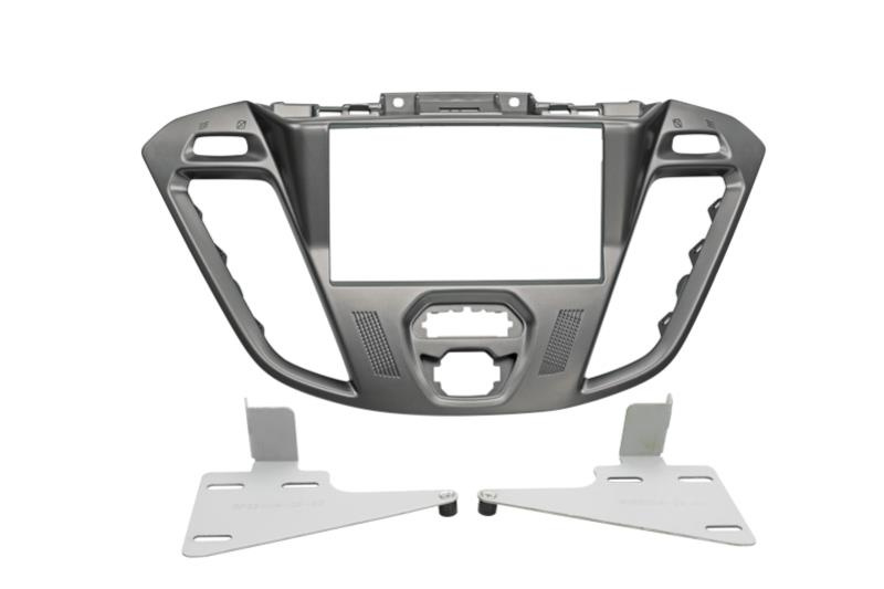 Doppel-DIN-Einbaurahmen Ford Transit 2012- silber