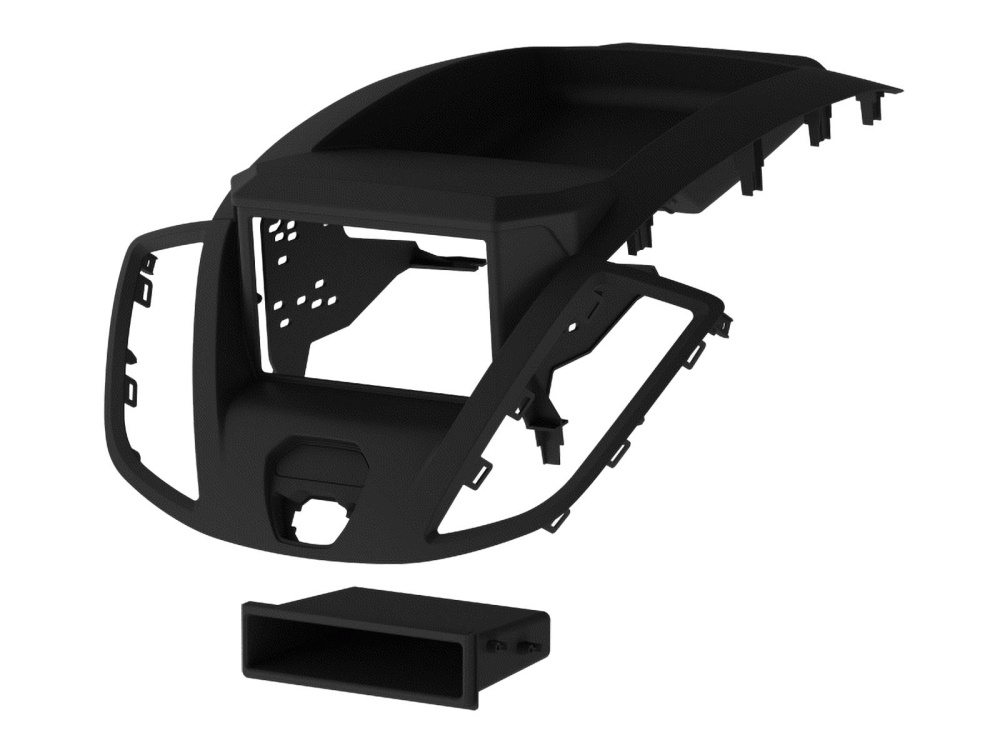 Einbaurahmen 2-DIN mit Ablagefach Ford Transit V363