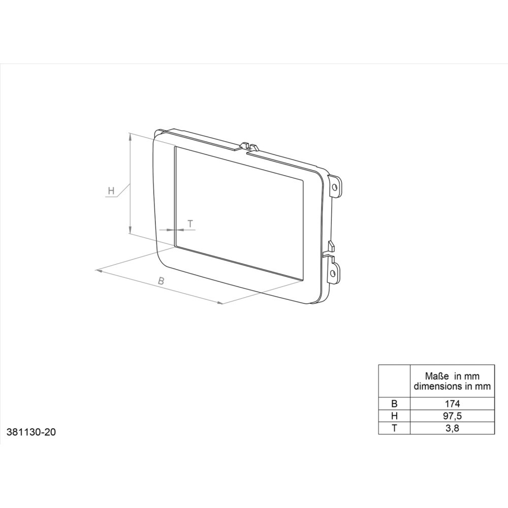 Einbaurahmen 2-DIN Honda Civic 12/2006-