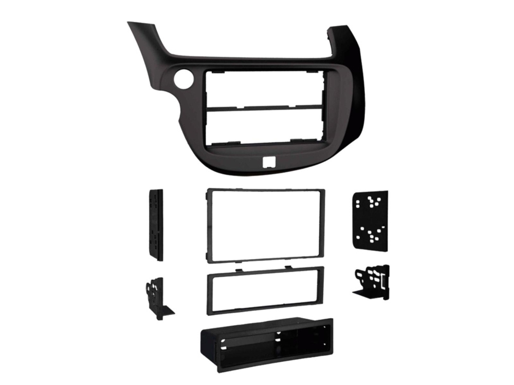 Einbaurahmen 2-DIN mit Ablagefach Honda Fit/Jazz