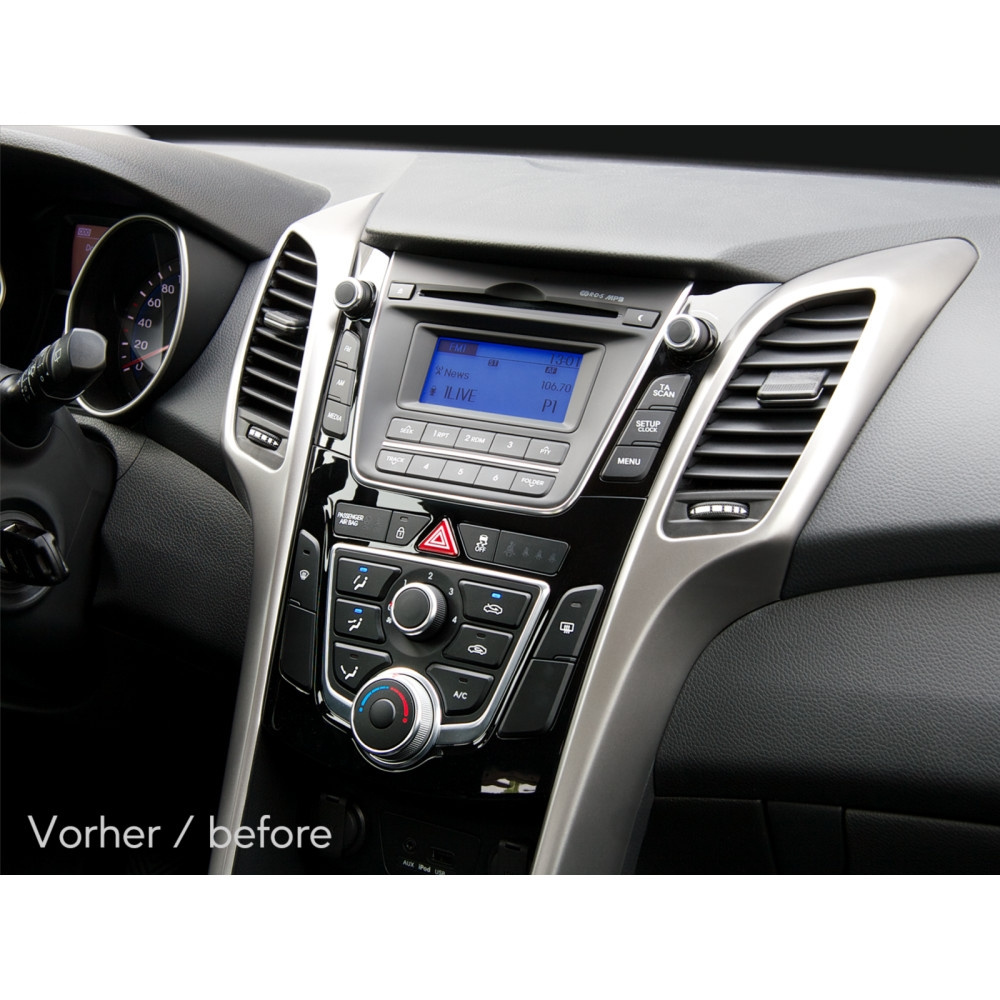 Einbaurahmen 2-DIN Hyundai i 30 2012-