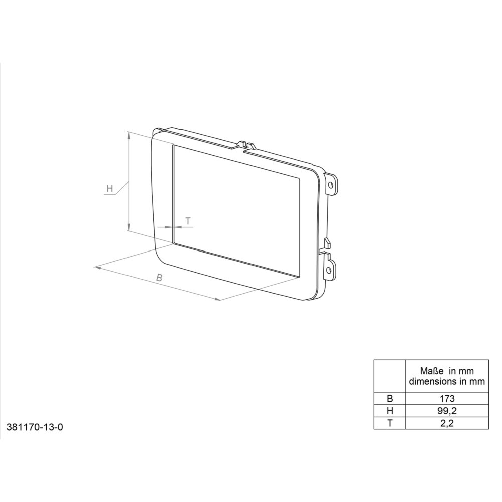 Einbaurahmen 2-DIN mazda5 2010-