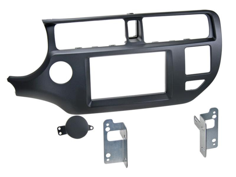 Einbaurahmen 2-DIN Kia Rio 11- anthrazit